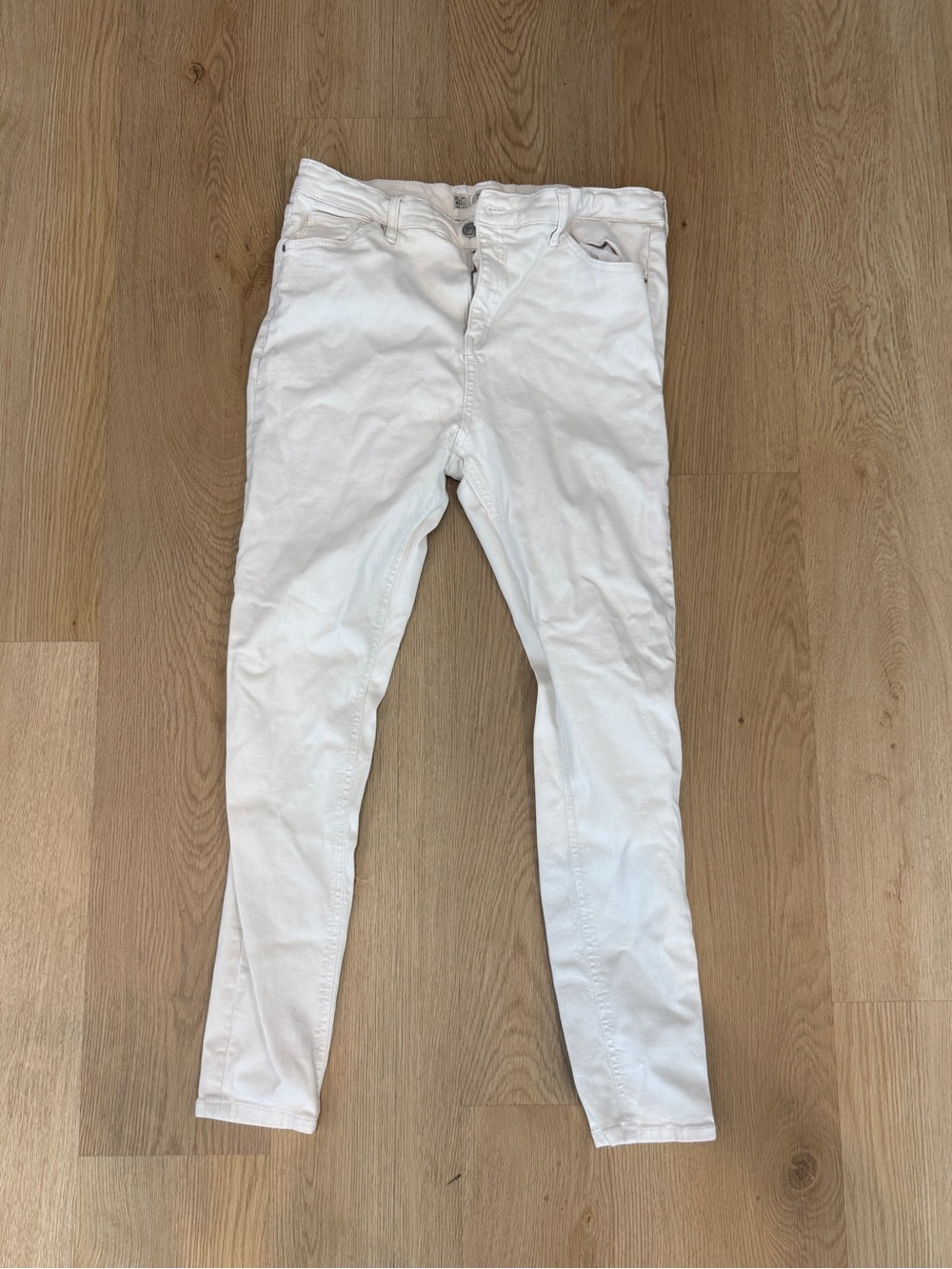 Topshop White Skinny Jeans - Slim Fit